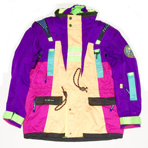 Neon Rainbow Color Block Jacket by Phoenix