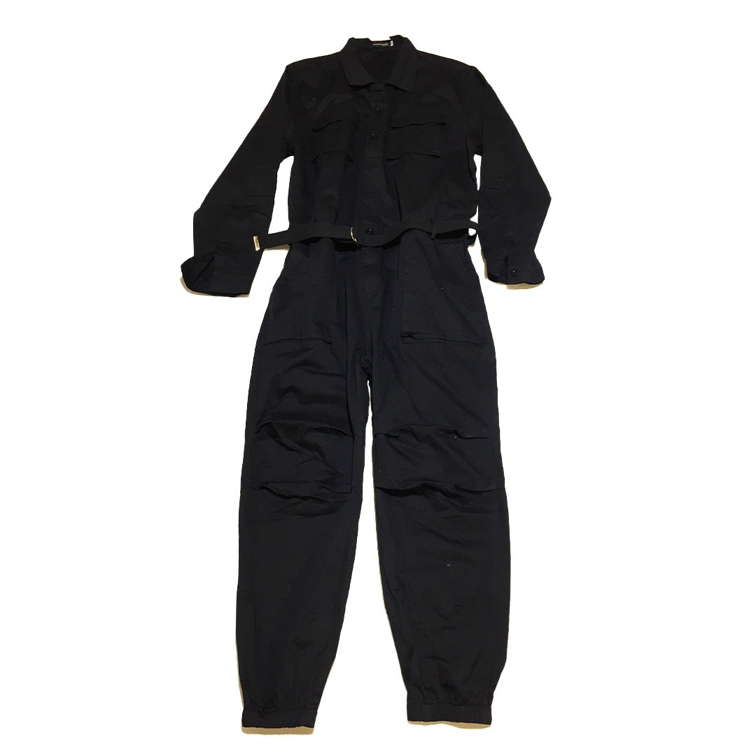 Black Coveralls with Belt