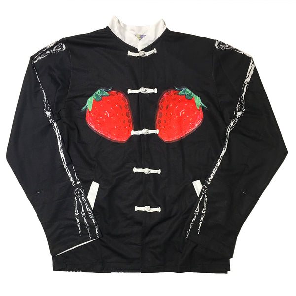"Skeleton Strawberry" Mandarin Collar Shirt by ACDC RAG