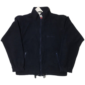 Sergio Tacchini Navy Fleece Gore Wind Stopper Jacket W/ Removable Sleeves