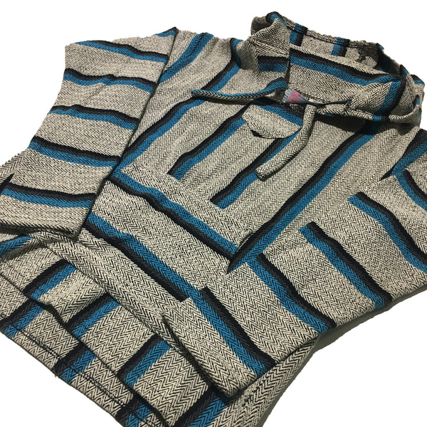 Original Senor Lopez Grey Blue Black Baja Sweater