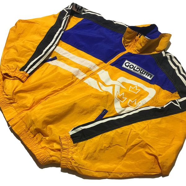 Goldwin Yellow Blue Black Stripe Jacket