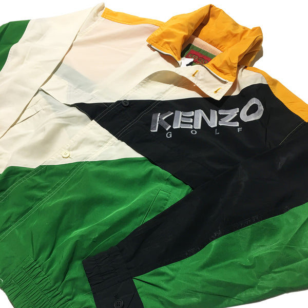 Kenzo Golf White Yellow Black Green Jacket