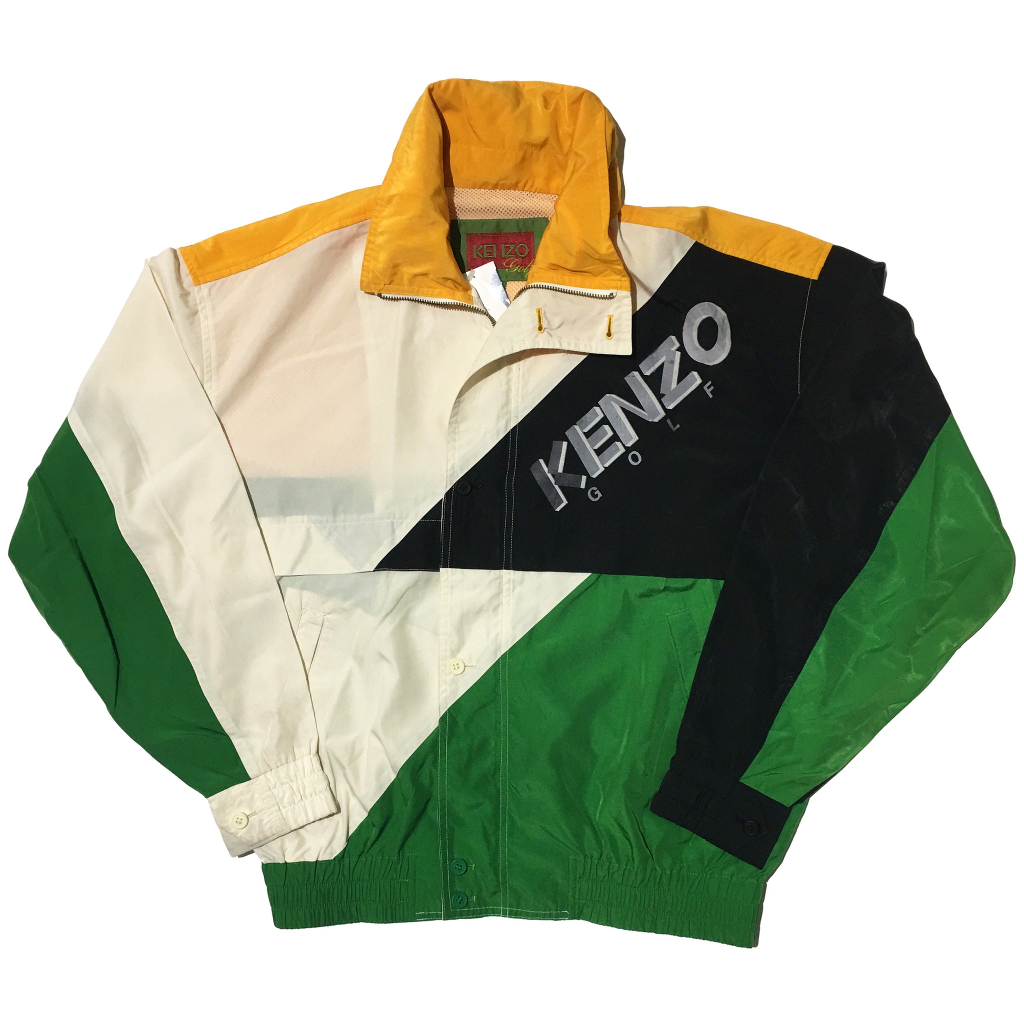 Kenzo Golf White Yellow Black Green Jacket