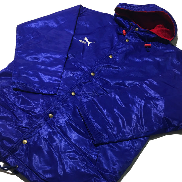 PUMA Blue and Red Embroidered Jacket