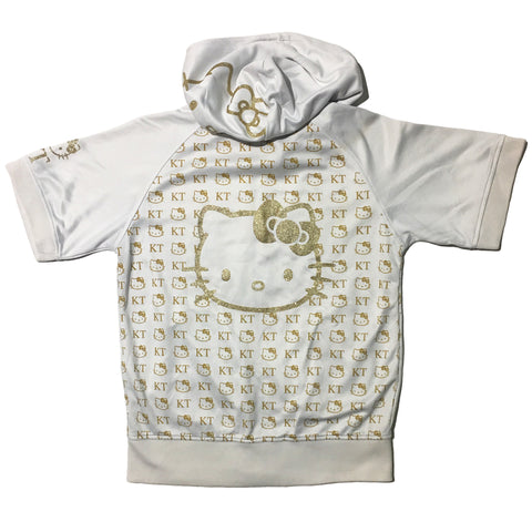 Hello Kitty Gold Embellished Short Sleeve Hoodie