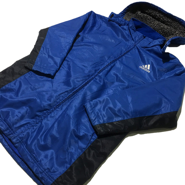 Blue Adidas Jacket with Removable Hood