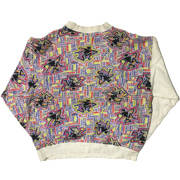 Ocean Pacific White and Patterned Sweater