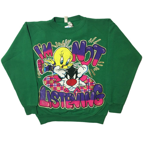 Tweety & Sylvester "I'm Not Listening" Sweater