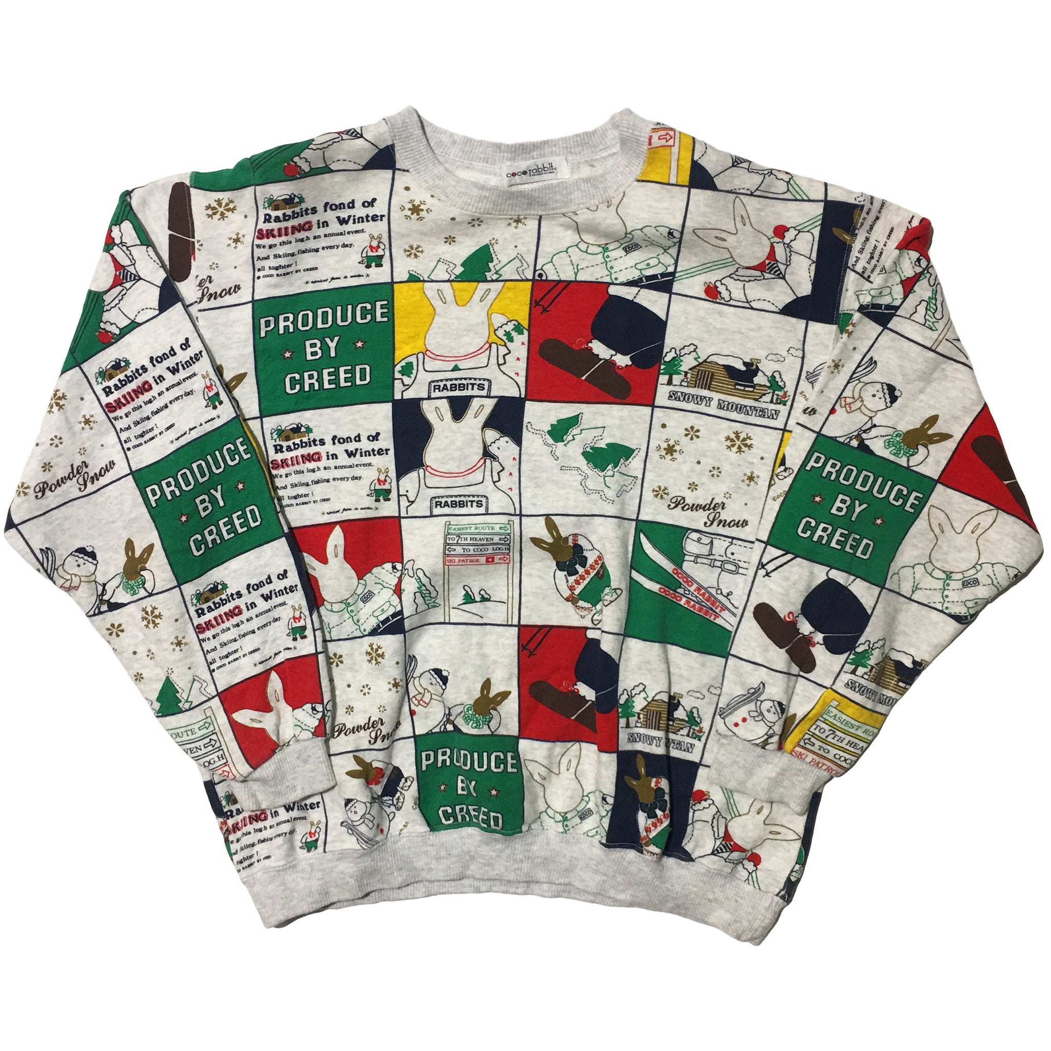 Coco Rabbit Panel Print Sweater