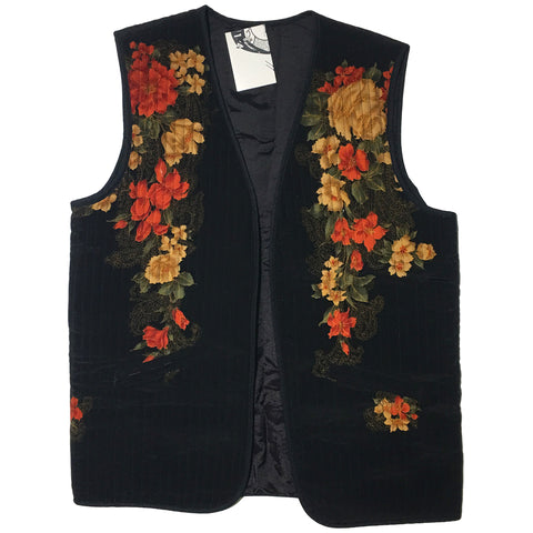 Quilted Floral Vest