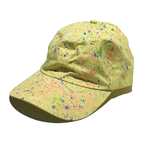 Yellow Hand Splattered Dad Hat