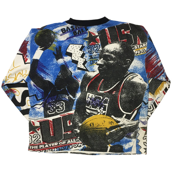 Red hot blue vintage basketball sweater