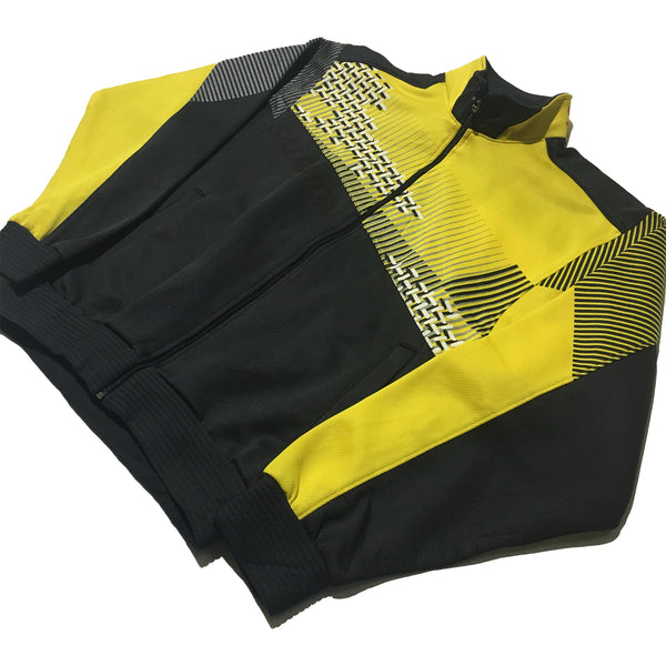 Salomon Yellow and Black Colour Block Jacket