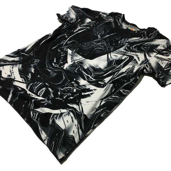 "Black and White Abstract Tee "by Print All Over Me