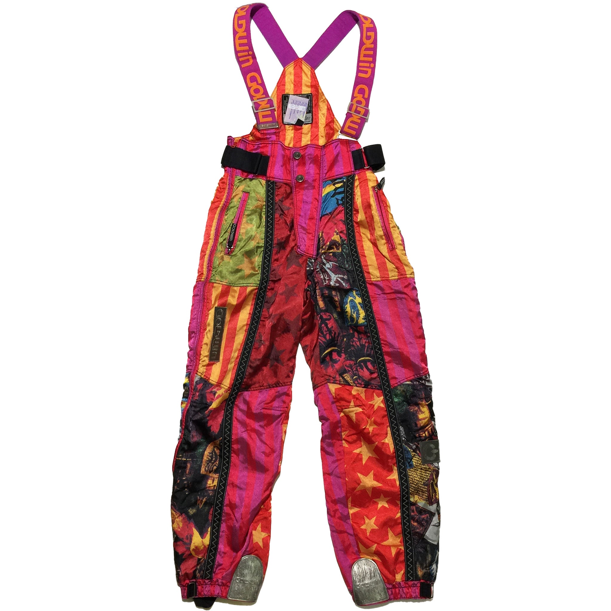 Goldwin Abstract Multi Pattern Snow Pants (Red)