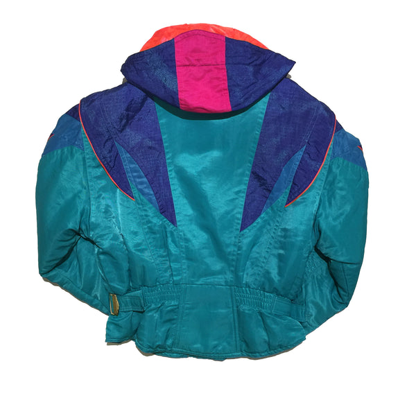 Goldwin Teal and Rainbow Accent Jacket
