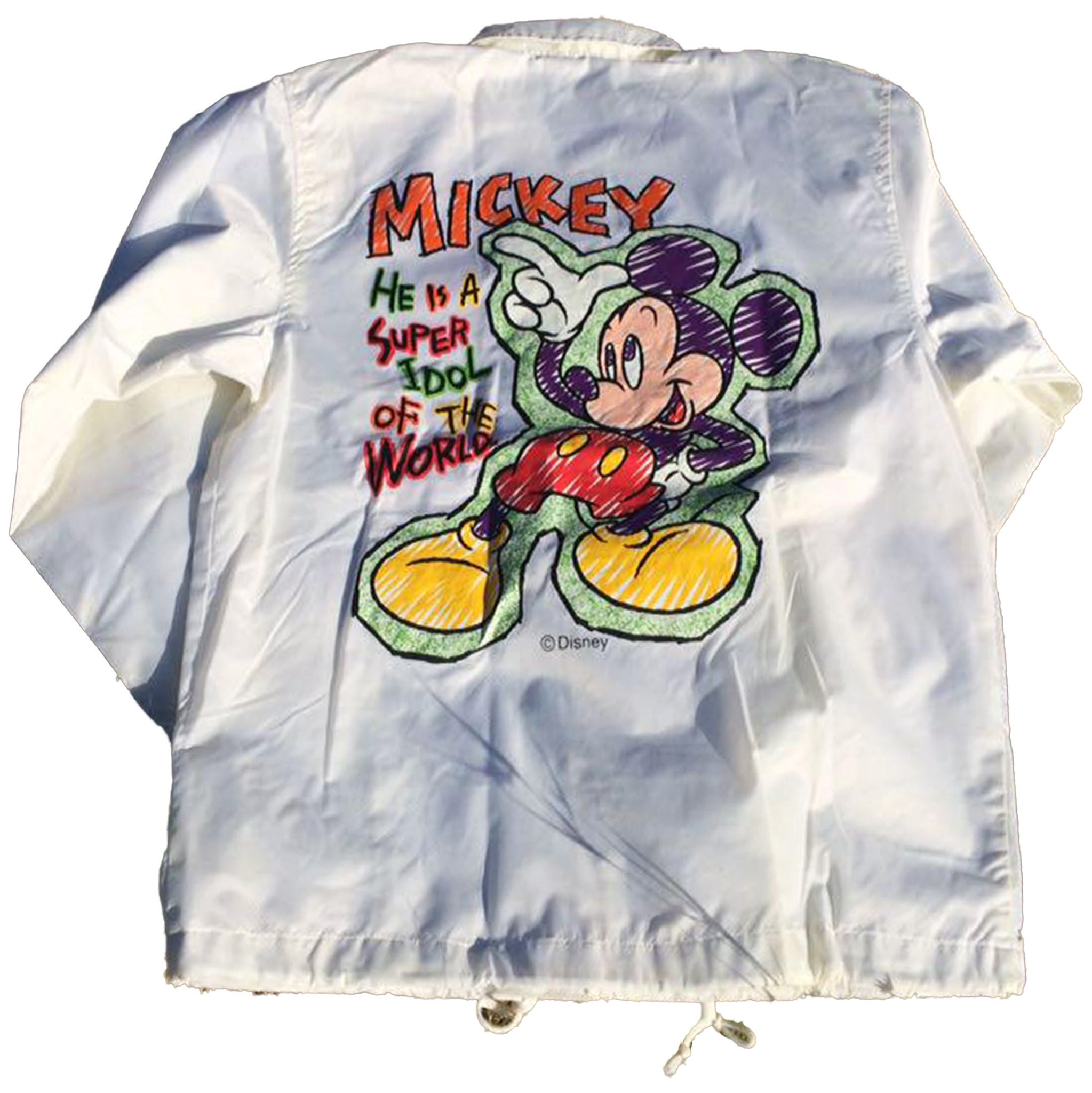 Mickey Mouse White Coach Jacket