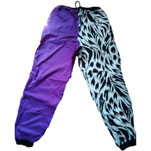 Goldwin Premier Mix Purple, Blue, and Zebra Striped Pants