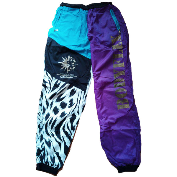 Goldwin Premier Mix Purple, Blue, and Zebra Striped Pants