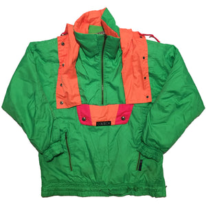Coltech Green, Orange and Red Accent Half Zip Jacket