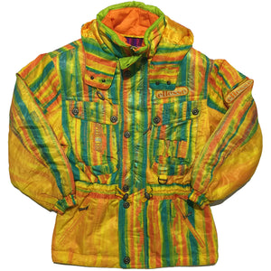 Ellesse Speed And Trip Orange and Green Striped Jacket