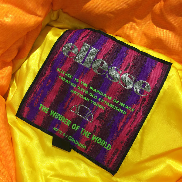 Ellesse Speed And Trip Orange and Green Striped Jacket