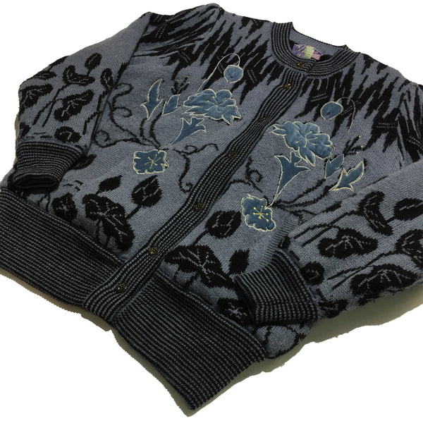 New Wang Kang Co Fleece Acrylic Embellished Jacket
