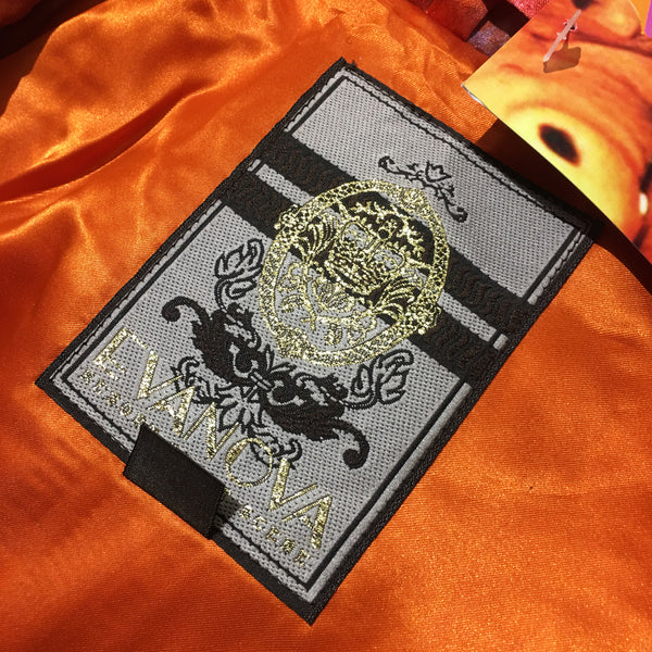 Evanova Orange and Purple Abstract Jacket