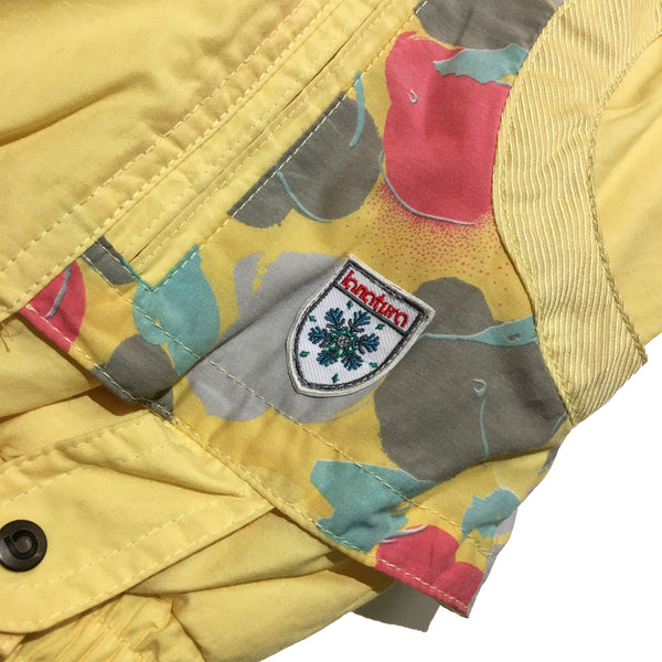 Lanatura Pale Yellow and Pattern Shoulders Jacket