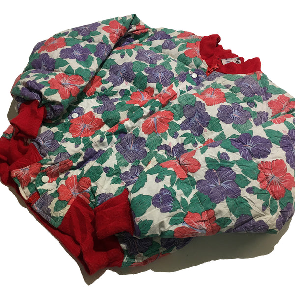 Reversible Floral and Red Jacket