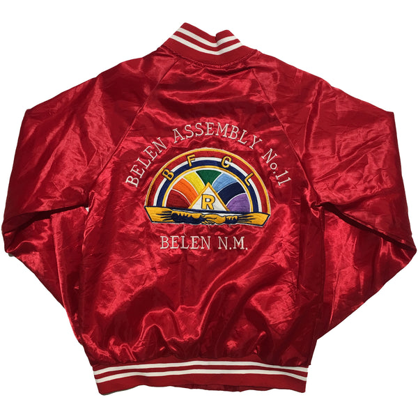 Hartwell Belen Assembly Embroidered Red Varsity Jacket