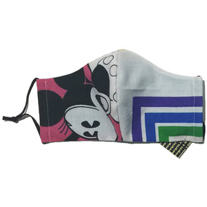 Minnie Mouse/Purple, Blue, Green Line Face Mask