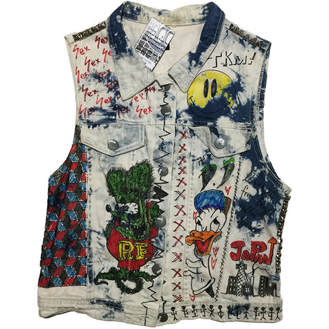 Hand Customized Denim Vest