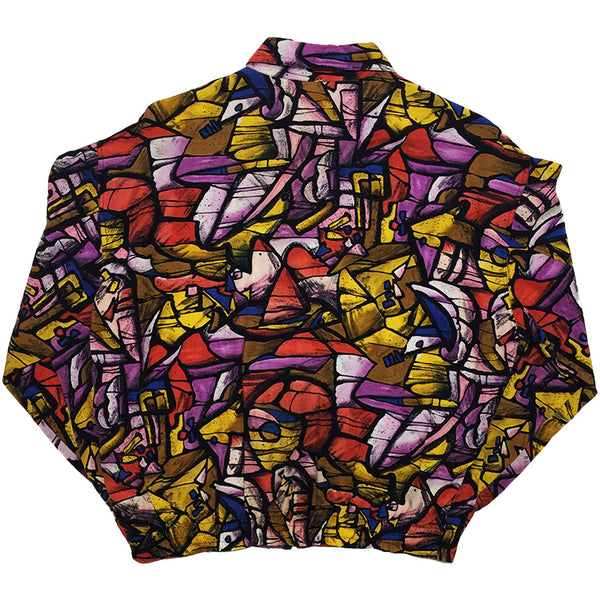 Abstract Pattern Red, Purple, Yellow Light Jacket