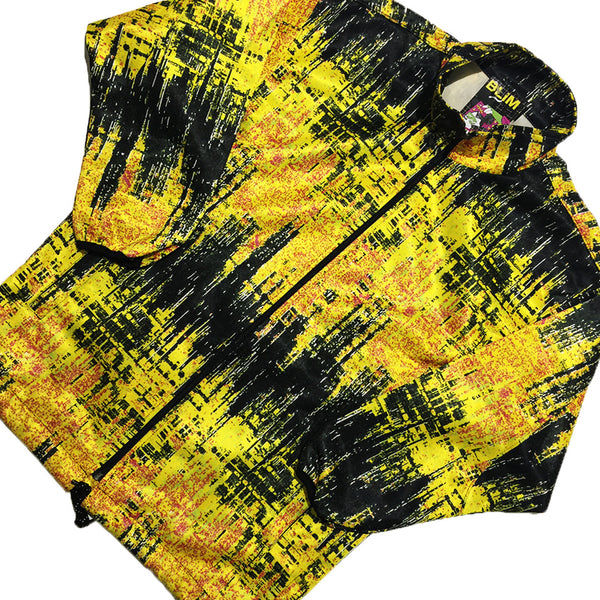 Salomon Yellow and Black Track Jacket