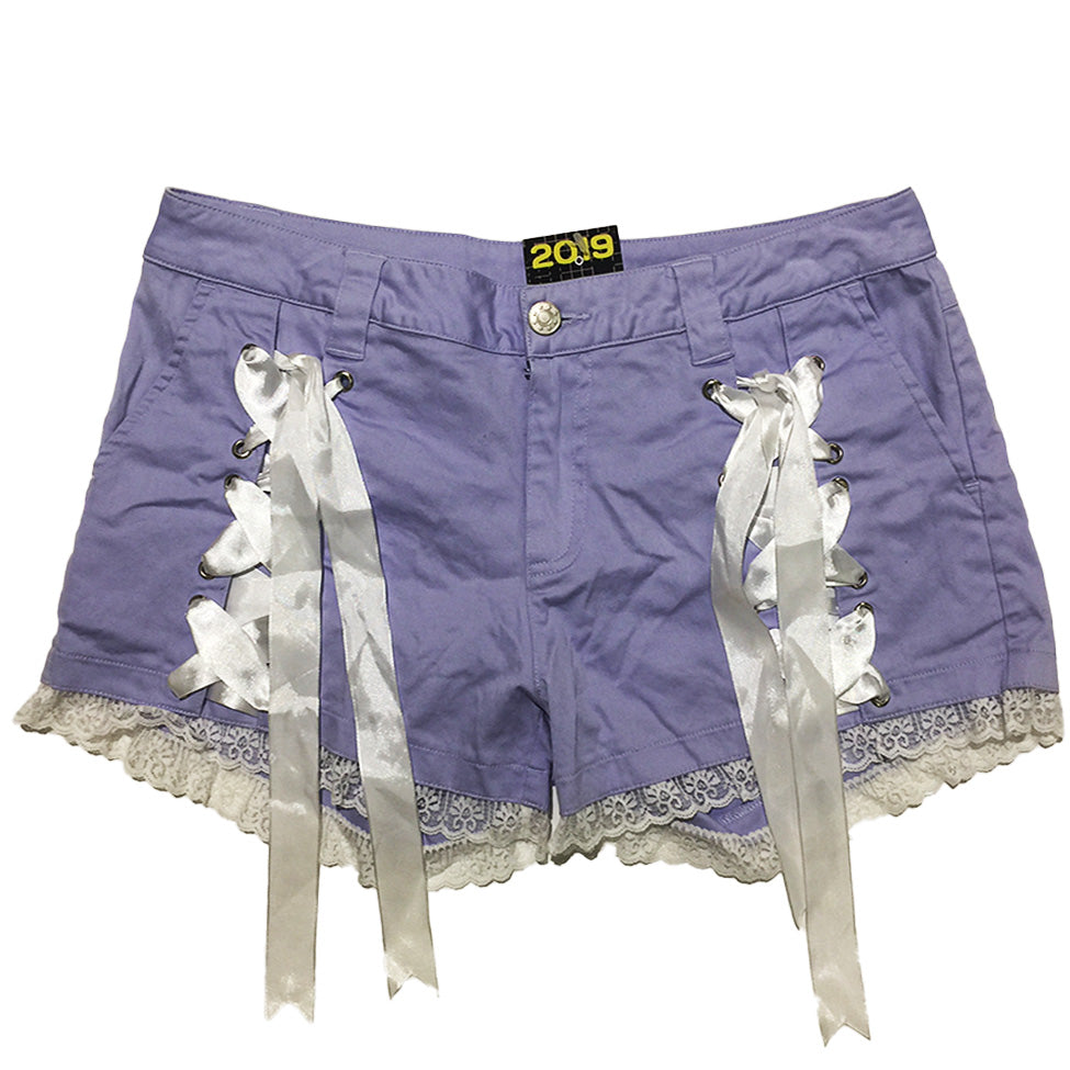Lilac Ribbon Shorts