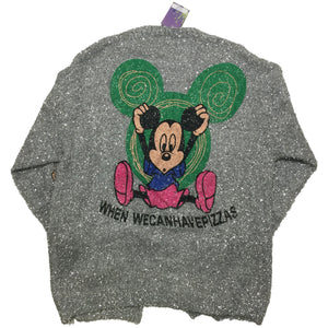 Mickey Oversize Glitter Cardigan
