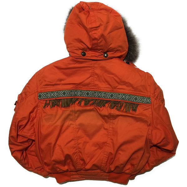 Phenix Orange Jacket with Fur Hood