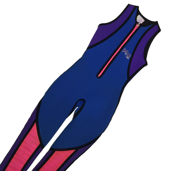 Blue, Purple, Pink Jet Ski Suit