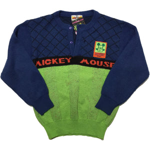 Mickey Mouse Youth Blue and Green  Sweater