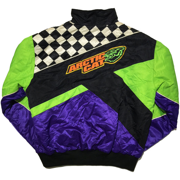 Team Arctic Lime Green, Purple, Checked Jacket
