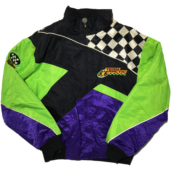 Team Arctic Lime Green, Purple, Checked Jacket