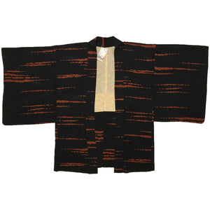 Black and Orange Striped Haori