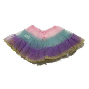 ACDC Rag Skirt, Pink, Blue, Purple (Short)