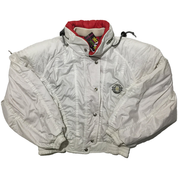 Ellesse White and Red Accent Jacket