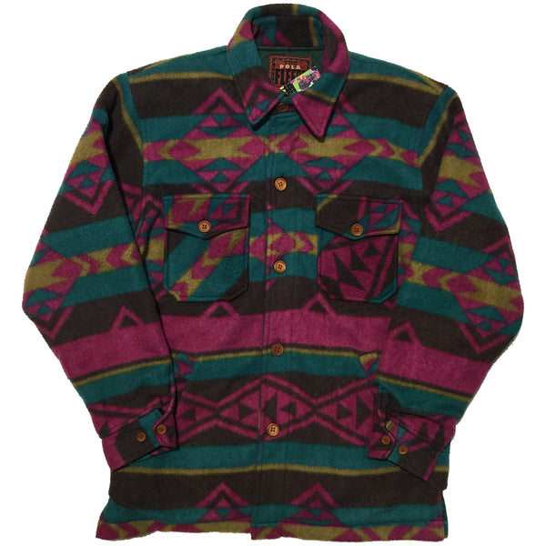 Fleece Aztec Button Up Sweater