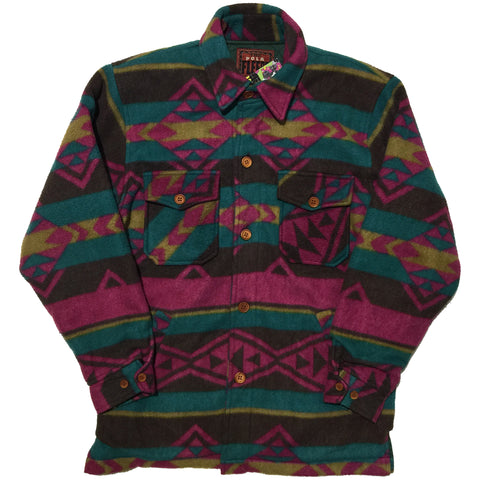 Fleece Aztec Button Up Sweater