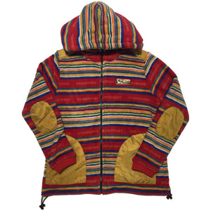 Titicaca Striped Hooded Fleece Sweater