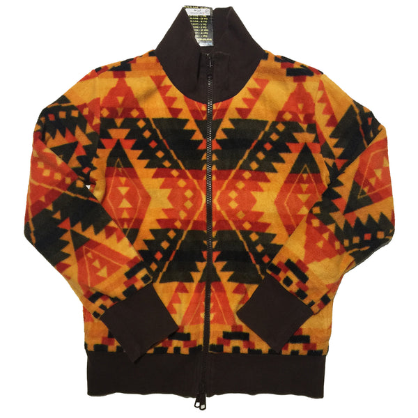 Orange Fleece High Neck Sweater